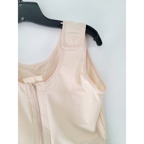 Isavela Cardiac Breast Chest Implant Surgery No Cups Compression Bra Zipper M - Picture 2 of 10